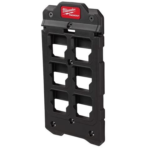 compact wall mount steel storage box diamond plate|PACKOUT™ Compact Wall Plate .